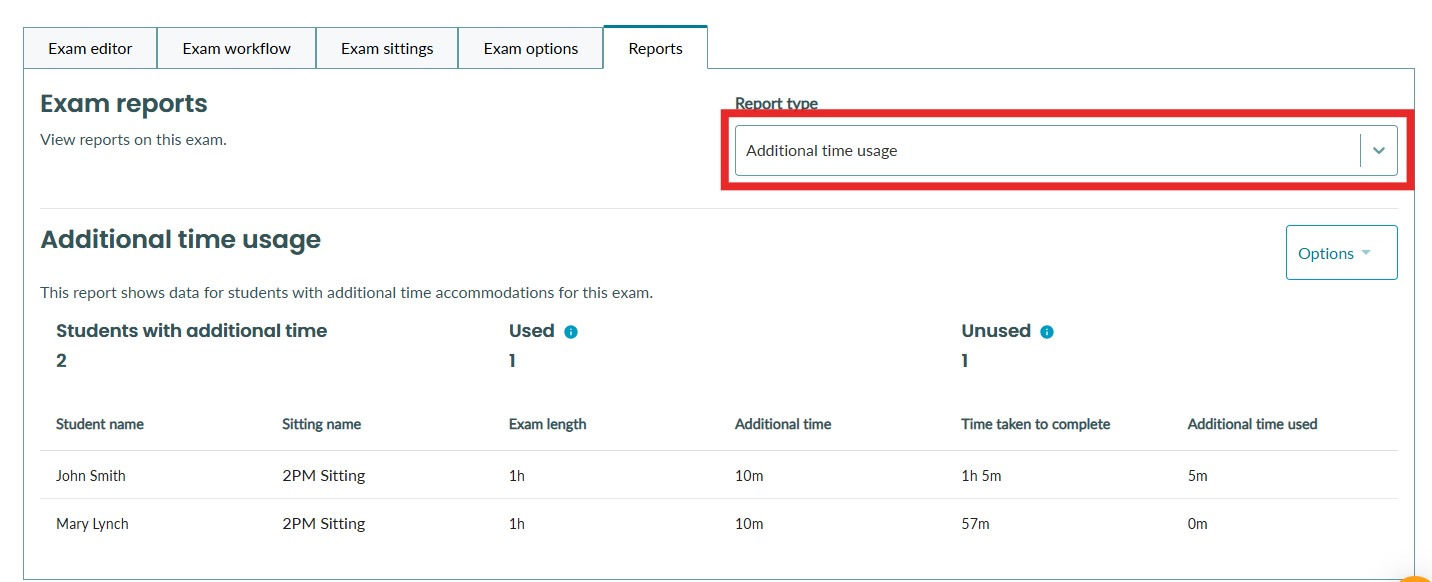 Exam Reports - BetterExaminations Documentation