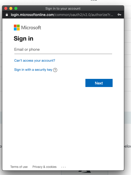 Azure Single Sign-On Microsoft Sign-In